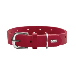Bestseller HUNTER Halsband Aalborg Soul XS-S 40 Leder rot